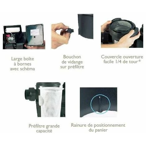 Pompe De Filtration PULSO 1.5 Cv Triphase 22 M3 Par Heure Guinard (Aqualux) 2 Pompe De Filtration PULSO 1.5 Cv Triphase 22 M3 Par Heure Guinard (Aqualux) – Image 2