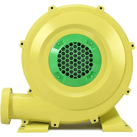 COSTWAY Pompe Gonflable De Ventilateur Electrique Avec Moteur 680W En Cuivre Et Cage En PP Pour Château Gonflable Et Arches Gonflable Jaune 2 COSTWAY Pompe Gonflable De Ventilateur Electrique Avec Moteur 680W En Cuivre Et Cage En PP Pour Château Gonflable Et Arches Gonflable Jaune – Image 2