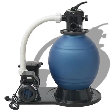 VIDAXL Pompe De Filtration à Sable 1000 W 16800 L/h - Bleu 1 VIDAXL Pompe De Filtration à Sable 1000 W 16800 L/h - Bleu
