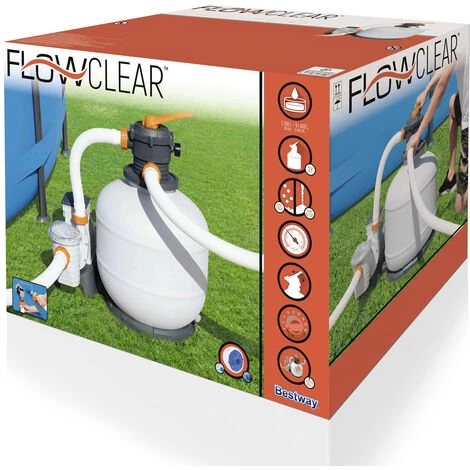 Pompe Filtre à Sable Bestway Flowclear™ 7.751 L/h - Avec Adaptateur 4 Pompe Filtre à Sable Bestway Flowclear™ 7.751 L/h - Avec Adaptateur – Image 4