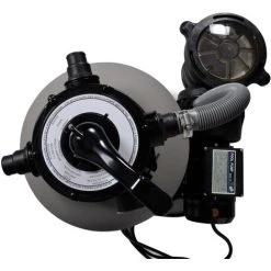 YOUTHUP Pompe à Filtre à Sable 600 W 17000 L/h 350 X 502 X 655 Mm (l X P X H) - Gris -Pompe et filtre de piscine Soldes 19255244 4