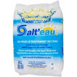 SALTEAU Sel Pour Traitement De L'eau De Piscine Sac De 25kg