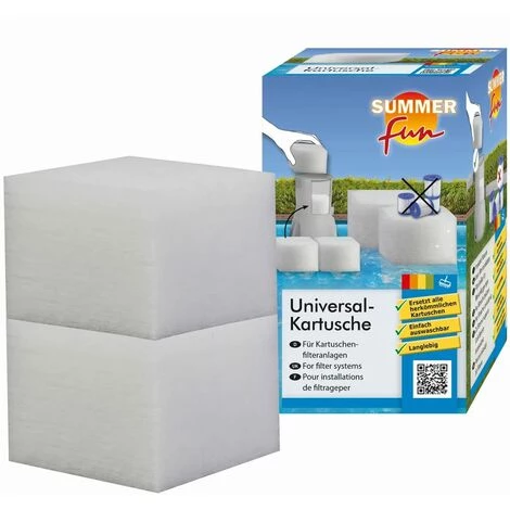 Summer Fun 428926 Universal Cartridge Filter 12x12x10 Cm 2 Summer Fun 428926 Universal Cartridge Filter 12x12x10 Cm – Image 2