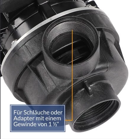 MONZANA Pompe Pour Systèmes De Filtration à Sable IPX5 Eau Piscine Au Choix 400W (de) 3 MONZANA Pompe Pour Systèmes De Filtration à Sable IPX5 Eau Piscine Au Choix 400W (de) – Image 3