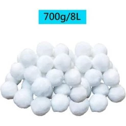 Kueatily Boules De Filtre De Piscine, Balles Filtrantes,Média Filtre à Fibres Pour Piscine Filtres à Sable Filtrage De L'eau. (Blanc) -Pompe et filtre de piscine Soldes 27965133 2