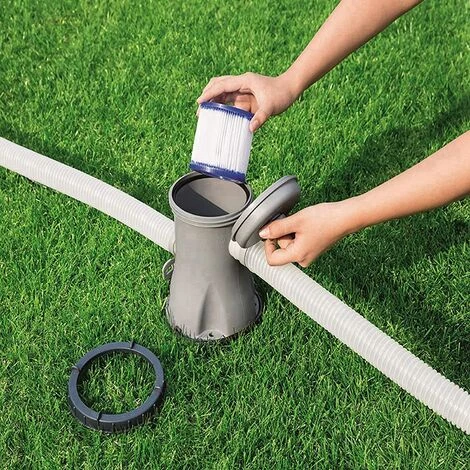 BEARSU Cartouches Filtrantes Pour Piscine Pour Bestway VI Pour Lay-Z-Spa Miami, Lot De 4 Filtres, Cartouche Filtrante Filtre De Nettoyage De Piscine 4 BEARSU Cartouches Filtrantes Pour Piscine Pour Bestway VI Pour Lay-Z-Spa Miami, Lot De 4 Filtres, Cartouche Filtrante Filtre De Nettoyage De Piscine – Image 4