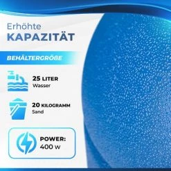 Tillvex Système De Filtre à Sable 10 M³/h Bleu – 5 Fonctions De Filtration | Filtre De Piscine Avec Indicateur De Pression | Filtre à Sable Pour Les Bassins Aquatiques Et Les Piscines -Pompe et filtre de piscine Soldes 31950708 5