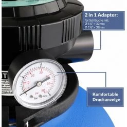 MONZANA Pompe Filtre à Sable 11.000 L/h Verre Filtrant 25 Kg Système Filtration Piscine 9 MONZANA Pompe Filtre à Sable 11.000 L/h Verre Filtrant 25 Kg Système Filtration Piscine -Pompe et filtre de piscine Soldes 32322963 5