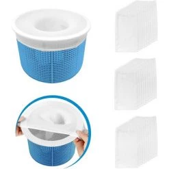 ILOVEMILAN 30 Pièces Pool Skimmer Socks, Chaussettes D'écumeur De Piscine Perfect Filter Savers Pour Panier De Skimmer De Filtre, Doublure D'écran En Maille Ultra Fine Pour Panier De Piscine
