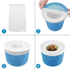 ILOVEMILAN Pool Skimmer Socks, 10 Pièces Chaussettes D'écumeur De Piscine Perfect Filter Savers Pour Panier De Skimmer De Filtre, Doublure D'écran En Maille Ultra Fine Pour Panier De Piscine -Pompe et filtre de piscine Soldes 32732840 3