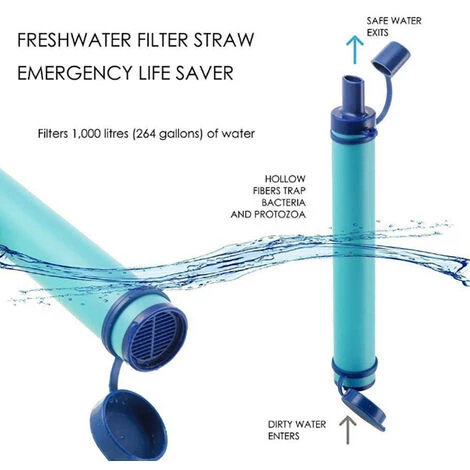 MERKMAK Purificateur D'Eau Exterieur Camping Randonnee Urgence Vie Survie Portable Filtre Purificateur D'Eau 2 MERKMAK Purificateur D'Eau Exterieur Camping Randonnee Urgence Vie Survie Portable Filtre Purificateur D'Eau – Image 2