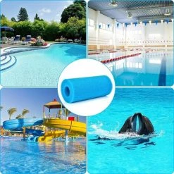 LangRay 4 Pièces Éponge Filtrante Type A, Cartouche De Filtre En Mousse, Mousse Pour Filtre Piscine, Réutilisables Et Lavables, Filtre En Mousse Pour Spa, Piscine, Jacuzzi -Pompe et filtre de piscine Soldes 33927612 5