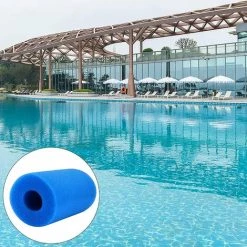 LangRay Mousse De Filtre De Piscine, Filtre Piscine Lavable Reutilisable, 4 Pièces Éponge Filtrante Type A, Filtre De Piscine En Mousse, Outil De Nettoyage De Mousse De Cartouche Pour (20x10 Cm, Bleu) -Pompe et filtre de piscine Soldes 33927792 3
