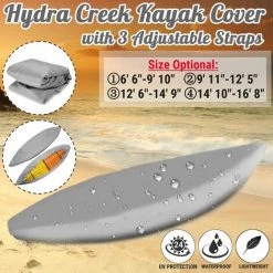 TIGA Housse De Kayak Housse De Protection Anti-UV étanche Pour Bateau De Cano? (9 & Amp; # 39; 11 & Amp; Quot; - 12 & Amp; # 39; 5 & Amp; Quot;) -Pompe et filtre de piscine Soldes 35626172 3