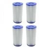 Lot De 4 Cartouches De Filtration Pour Pompe De Piscine - Type III - A/C - Linxor - Blanc