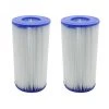 Lot De 2 Cartouches De Filtration Pour Pompe De Piscine - Type III - A/C - Linxor - Blanc