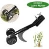 ABCRITAL Tondeuse À Gazon 2-En-1 Avec Extracteur De Mauvaises Herbes À Deux Roues, Arracheur De Mauvaises Herbes, Arrachez Les Herbes