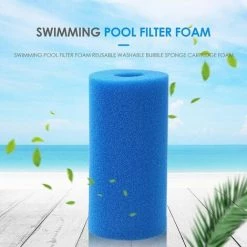 Piscine Filtre Betterlife, Piscine Filtre Pour Intex Type A Reutilisable / Lavable Piscine Filtre En Mousse Eponge Cartouche Nettoyeur De Piscine, 10Cmx20Cm Bleu，3pcs -Pompe et filtre de piscine Soldes 42438172 4