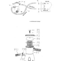 Pompe De Filtration De Piscine 110V-240V, Pompe à Eau De 330 Gallons, Pompe De Filtration D'eau De Circulation Pour Nettoyeur De Piscine (réglementation Américaine),HANBING -Pompe et filtre de piscine Soldes 45488731 5