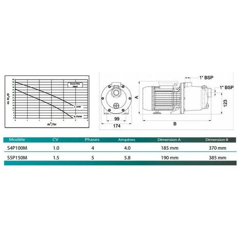PENTAIR Surpresseur Boost Rite 1 CV - Pompe: Triphasé 2 PENTAIR Surpresseur Boost Rite 1 CV - Pompe: Triphasé – Image 2