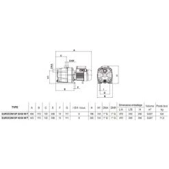 Surpresseur 1cv Triphasé - 036453 - Dab -Pompe et filtre de piscine Soldes 46321800 3