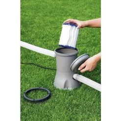 READCLY Cartouches Filtrantes Pour Bestway II Taille 2 Spa Remplacement Filtre De Piscine Gonflable Accessoires Cartouches Filtrantes Papier 106 X 136 Mm 2 Pièces. -Pompe et filtre de piscine Soldes 48335212 5