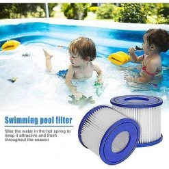 HIASDFLS Lot De 4 Cartouches Filtrantes Pour Piscine Bestway Pool Vi - Filtre De Rechange Pour Piscine Bestway - Bleu 7 HIASDFLS Lot De 4 Cartouches Filtrantes Pour Piscine Bestway Pool Vi - Filtre De Rechange Pour Piscine Bestway - Bleu -Pompe et filtre de piscine Soldes 48541783 3