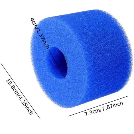 ZHUOXUAN 6 Pièces Éponge Filtrante Type S1, Cartouche De Filtre En Mousse, Réutilisables Et Lavables, Filtre En Mousse Pour Spa, Piscine 5 ZHUOXUAN 6 Pièces Éponge Filtrante Type S1, Cartouche De Filtre En Mousse, Réutilisables Et Lavables, Filtre En Mousse Pour Spa, Piscine – Image 5