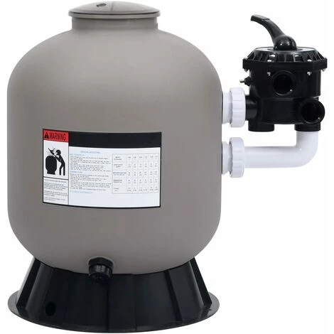 YOUTHUP Filtre à Sable Pour Piscine Avec Vanne à 6 Voies Gris 2 YOUTHUP Filtre à Sable Pour Piscine Avec Vanne à 6 Voies Gris – Image 2