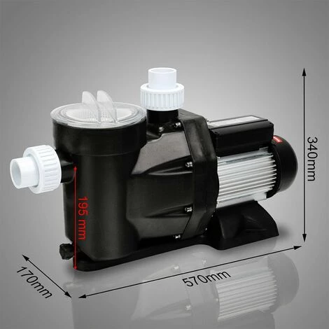 HELLOSHOP26 Pompe Piscine 28800l/h 1300 Watt Pompe Filtration Circulation Eau Pool 4 HELLOSHOP26 Pompe Piscine 28800l/h 1300 Watt Pompe Filtration Circulation Eau Pool – Image 4