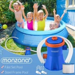 MONZANA Pompe De Filtration Pour Piscine 1140, 2280, 3400, 3800 L/h 15-90W Accessoires 15Watt 195x160x160 Mm (de) 7 MONZANA Pompe De Filtration Pour Piscine 1140, 2280, 3400, 3800 L/h 15-90W Accessoires 15Watt 195x160x160 Mm (de) -Pompe et filtre de piscine Soldes 52778325 3