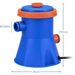 MONZANA Pompe De Filtration Pour Piscine 1140, 2280, 3400, 3800 L/h 15-90W Accessoires 15Watt 195x160x160 Mm (de) 8 MONZANA Pompe De Filtration Pour Piscine 1140, 2280, 3400, 3800 L/h 15-90W Accessoires 15Watt 195x160x160 Mm (de) -Pompe et filtre de piscine Soldes 52778325 4