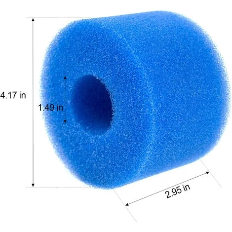 BARES Éponge Filtrante Type S1 Filtres De Piscine En Mousse, Cartouche Filtrante RéUtilisable Pour Intex Type S1, Mousse Pour Piscine, Aquarium, Spa(6 Pièces) 2 BARES Éponge Filtrante Type S1 Filtres De Piscine En Mousse, Cartouche Filtrante RéUtilisable Pour Intex Type S1, Mousse Pour Piscine, Aquarium, Spa(6 Pièces) – Image 2