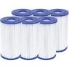 Lot De 6 Cartouches De Filtration Type IV/B - Bestway - Blanc