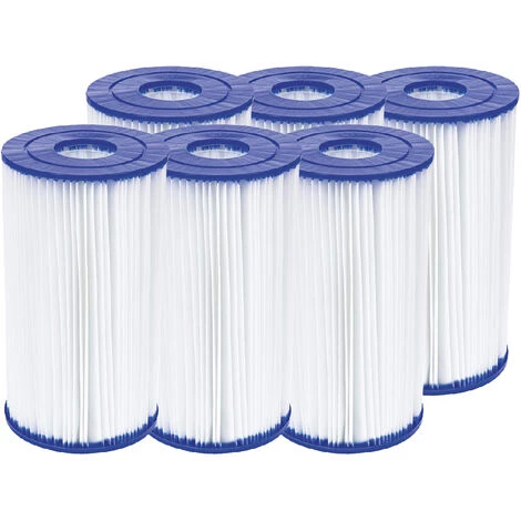 Lot De 6 Cartouches De Filtration Type IV/B - Bestway - Blanc 1 Lot De 6 Cartouches De Filtration Type IV/B - Bestway - Blanc