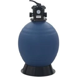 Hommoo Filtre A Sable Pour Piscine Avec Vanne 6 Positions Bleu 560 Mm -Pompe et filtre de piscine Soldes 54155051 2