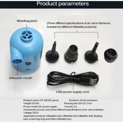 MERKMAK Mini Pompe A Air Electrique Pour Pataugeoire, Pompe A Air Rapide Portable Usb Pour Anneau De Natation Pour Enfant, Gonfleur Et Deflateur A 3 Buses 7 MERKMAK Mini Pompe A Air Electrique Pour Pataugeoire, Pompe A Air Rapide Portable Usb Pour Anneau De Natation Pour Enfant, Gonfleur Et Deflateur A 3 Buses -Pompe et filtre de piscine Soldes 54395986 3