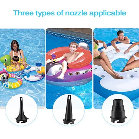 MERKMAK Mini Pompe A Air Electrique Pour Pataugeoire, Pompe A Air Rapide Portable Usb Pour Anneau De Natation Pour Enfant, Gonfleur Et Deflateur A 3 Buses 5 MERKMAK Mini Pompe A Air Electrique Pour Pataugeoire, Pompe A Air Rapide Portable Usb Pour Anneau De Natation Pour Enfant, Gonfleur Et Deflateur A 3 Buses – Image 5