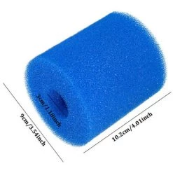 SUPERSELLER Filtre De Piscine, Filtre De Piscine Pour Intex Type S1 Réutilisable/lavable Piscine Filtre Mousse Cartouche éponge Nettoyeur De Piscine, Bleu 93*30*102 MM - Bleu - Bleu -Pompe et filtre de piscine Soldes 54923185 2