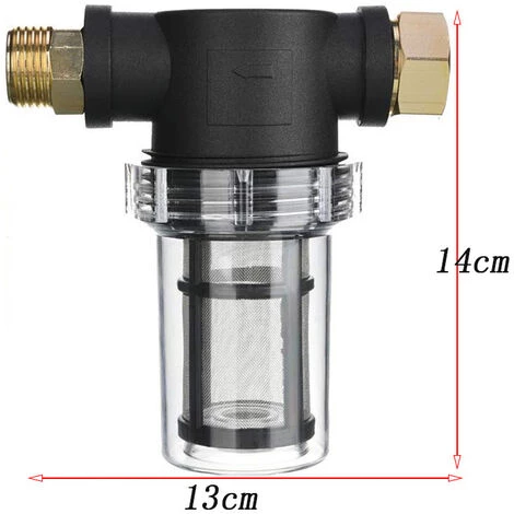 Filtre De Tuyau D'arrosage Pour Entrée D'eau De Nettoyeur Haute Pression, Filtre En Ligne Pour Sédiments, écran 40 Mailles, 100 Mailles Supplémentaires, Fontainebleau 2 Filtre De Tuyau D'arrosage Pour Entrée D'eau De Nettoyeur Haute Pression, Filtre En Ligne Pour Sédiments, écran 40 Mailles, 100 Mailles Supplémentaires, Fontainebleau – Image 2