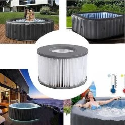 Lot De 4 Filtres De Rechange Pour MSPA Whirlpool Filter - Cartouches Filtrantes Pour Sous-bateaux Et Spa Chauds - Pour Piscines Gonflables, Modèle à Partir De 2020， Fontainebleau -Pompe et filtre de piscine Soldes 55255443 5