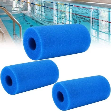 3 Filtres De Piscine En Mousse Réutilisables Et Lavables Pour Spa, 200*100*40MM, Fontainebleau 1 3 Filtres De Piscine En Mousse Réutilisables Et Lavables Pour Spa, 200*100*40MM, Fontainebleau