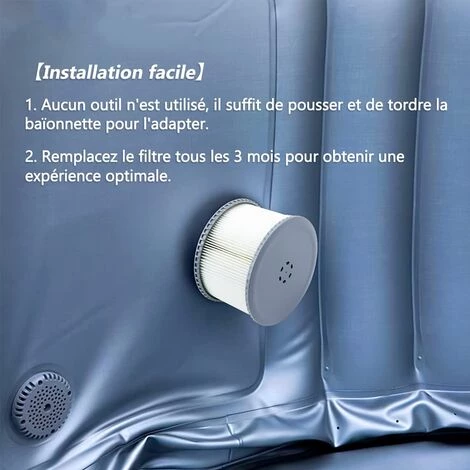 Filtre,Cartouches De Filtre De Piscine,Filtre Cartouches De Rechange De Filtre Pour Baignoire,Spa,Piscine, 2PCS, Fontainebleau 3 Filtre,Cartouches De Filtre De Piscine,Filtre Cartouches De Rechange De Filtre Pour Baignoire,Spa,Piscine, 2PCS, Fontainebleau – Image 3
