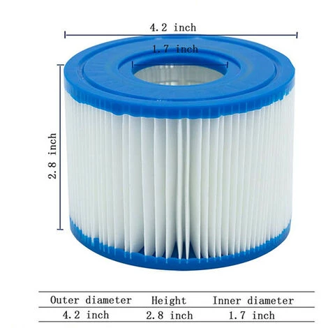 Cartouches De Piscine Type S1 Faciles à Installer 6filtres, Bleu, Fontainebleau 2 Cartouches De Piscine Type S1 Faciles à Installer 6filtres, Bleu, Fontainebleau – Image 2