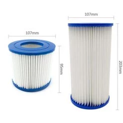 SUPERSELLER Cartouche De Filtre De Piscine Élément Filtrant De Piscine Filtre De Rechange Pour Cartouche De Filtre De Piscine Réutilisable Compatible Avec Les Accessoires De Piscine Domestique Bestway VII/Intex D - 203mm -Pompe et filtre de piscine Soldes 55273892 5