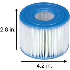 Intex 29001E Lot De 6 Cartouches De Piscine Type S1 Faciles à Installer (4 Filtres) | 2, 1 Paquet Bleu，Irisfr -Pompe et filtre de piscine Soldes 55630719 2