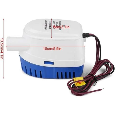 BARES Pompe à Eau Submersible électrique 12 V, Pompe à Eau Automatique Avec Interrupteur à Flotteur 1100 GPH Pour Piscine Marine 3 BARES Pompe à Eau Submersible électrique 12 V, Pompe à Eau Automatique Avec Interrupteur à Flotteur 1100 GPH Pour Piscine Marine – Image 3