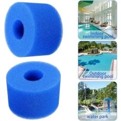 BARES Lot De 6 Cartouches De Filtre De Piscine Réutilisables Et Lavables En Mousse Pour Jacuzzi Type S1 (bleu) 7 BARES Lot De 6 Cartouches De Filtre De Piscine Réutilisables Et Lavables En Mousse Pour Jacuzzi Type S1 (bleu) -Pompe et filtre de piscine Soldes 55635549 3
