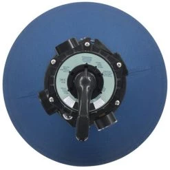 LITZEE Filtre à Sable Pour Piscine Avec Vanne 6 Positions Bleu 560 Mm # -Pompe et filtre de piscine Soldes 55637431 2