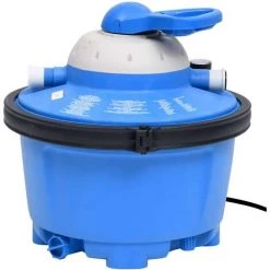 LITZEE Pompe De Filtration à Sable Bleu Et Noir 385x620x432mm 200W 25L # -Pompe et filtre de piscine Soldes 55637650 2